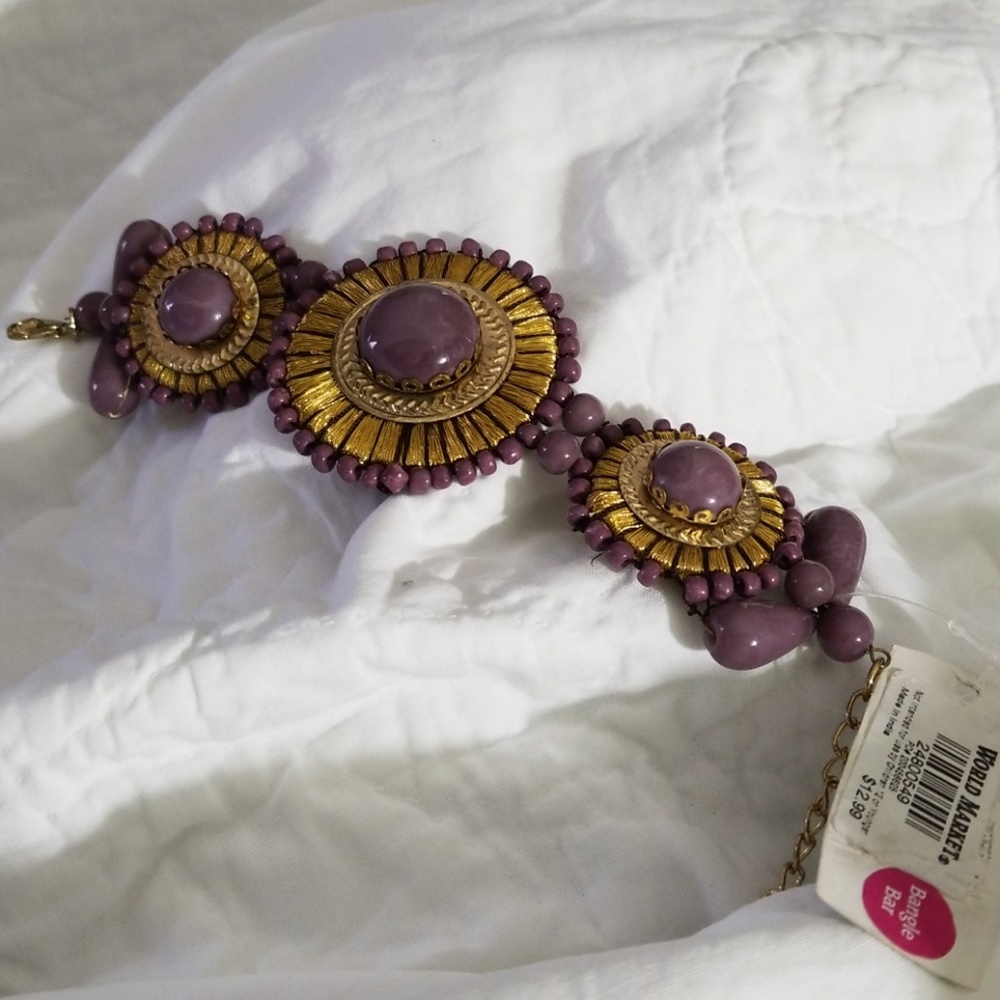 World  Market Purple Bracelet